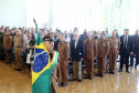 Batalhão da Policia Ambiental comemora 62 anos, vice governador Darci Piana recebe medalha do mérito ambiental.
Foto Gilson Abreu/ANPr