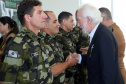 Batalhão da Policia Ambiental comemora 62 anos, vice governador Darci Piana recebe medalha do mérito ambiental.
Foto Gilson Abreu/ANPr