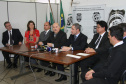 Delegado Jairo Estorilio, Promotora Cristina Corso Ruaro, Cleyton Maranhão, Ciro Expedito MP,Delegado Geral Marcus Vinicius Michelotto, Delegado Itiro Hashitani Delegado Marco Antonio Lagana, Promotor Maximiliano Deliberador