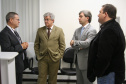 Diretor IC, Antonio Vaz de Siqueira, Diretor da SESP, Adalberto Alves de Souza, Secretário Reinaldo de Almeida Cesar e o perito de DNA, Emerson Bertassoni
