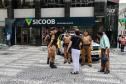 Policiais Militares em ocorrência nesta sexta-feira (8) Dia Internacional da Mulher no centro de Curitiba.   Curitiba, 08/03/2019 -  Foto: Geraldo Bubniak/ANPr