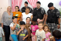 Curitiba, 10 de outubro de 2019. PMPR participa do Dia das Crianças do CMEI Profª Teruko Beltrã.