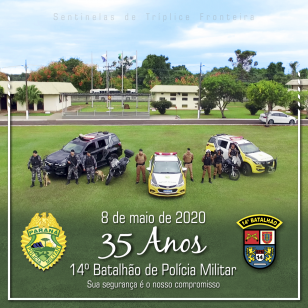  Batalhão do Oeste completa 35 anos de criação na Tríplice Fronteira 