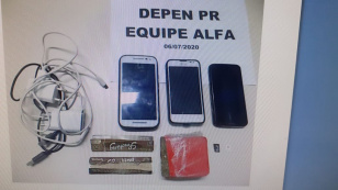 Agentes penitenciários interceptam celulares e maconha em cadeia da RMC