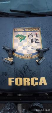Em Frente Brasil: Força Nacional prende dois homens e apreende armas de fogo em SJP