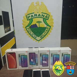  BPRv apreende quase 15 quilos de maconha e R$ 30 mil em celulares em situações distintas 