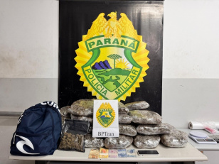 PMPR apreende mais de 30 quilos de maconha na Rodoferroviária de Curitiba