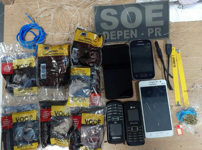 Agentes penitenciários de Maringá prendem homem que tentava arremessar ilícitos para dentro de unidade prisional