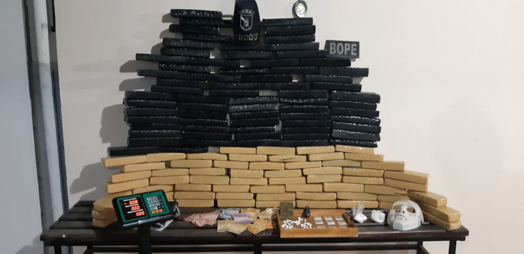 BOPE apreende quase 80 quilos de maconha e veículos em Curitiba e RMC