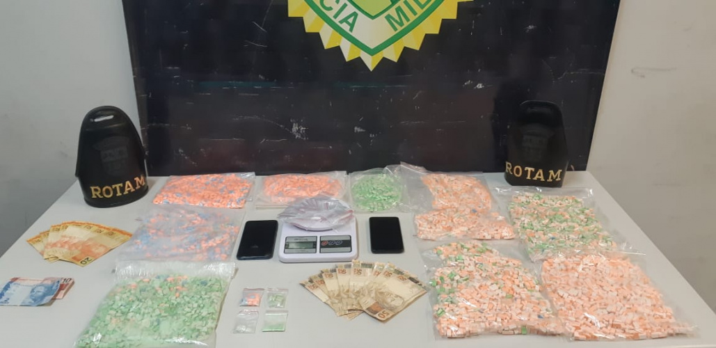 ROTAM apreende 7 mil comprimidos de ecstasy no Cajuru, em Curitiba