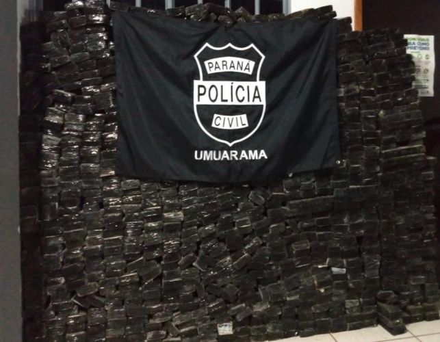 PCPR apreende 880 quilos de maconha no Noroeste do Estado