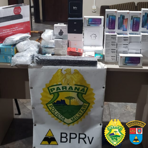 Em Realeza, fiscalização do BPRv resulta na apreensão de R$ 35 mil em contrabando