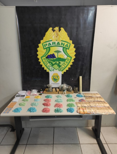 Ecstasy, LSD e diversas porções de maconha são apreendidas pelo 23º BPM em Curitiba (PR)