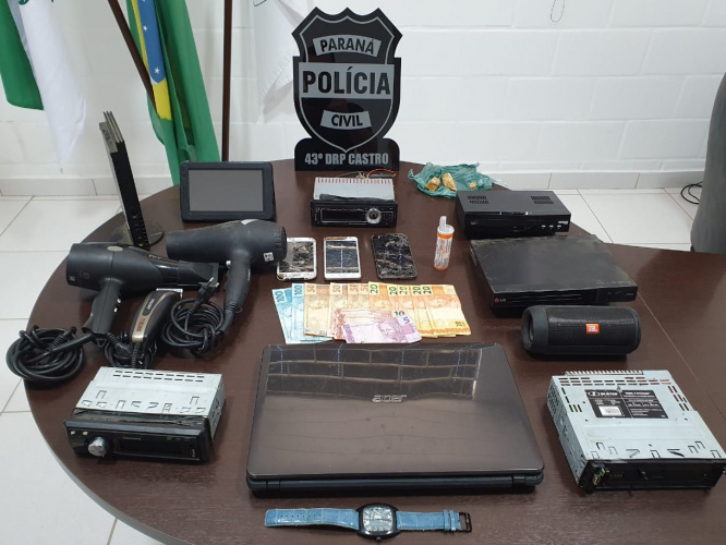 Polícia Civil prende suspeito de tráfico de drogas e receptação em Castro