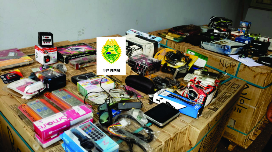 No noroeste do Paraná, PM prende homem e recupera diversos objetos furtados