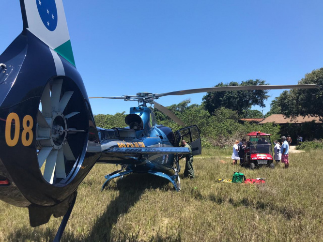 BPMOA faz resgates aeromédicos de duas pessoas no Litoral do estado e na RMC