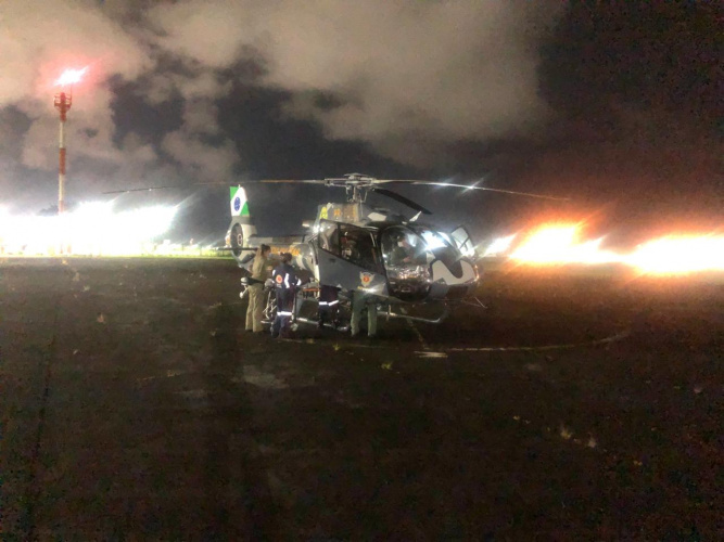 Primeiro vôo noturno do BPMOA no Litoral salva vida de vítima de acidente de trânsito