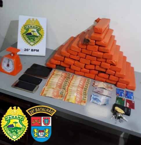 PM localiza 34 quilos de maconha em residência de Telêmaco Borba (PR)