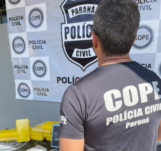 PCPR apreende 30 quilos de cocaína pura e prende dois integrantes do crime organizado em Curitiba