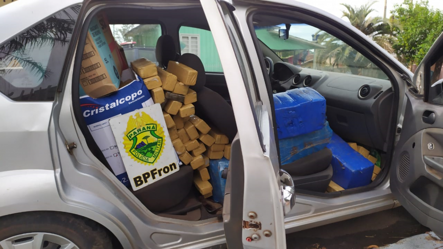 BPFron apreende mais de 700 quilos de maconha e cigarros contrabandeados durante a Operação Hórus