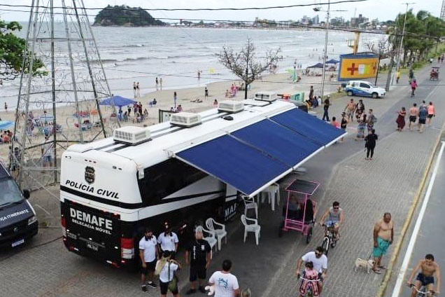 Delegacia Móvel da Polícia Civil atenderá neste fim de semana em Guaratuba