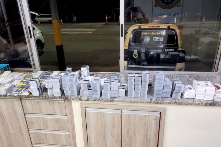 PM apreende equipamentos eletrônicos, pneus, drogas e cigarros em seis ações distintas