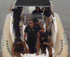  Equipe da PM resgata tartaruga marinha ameaçada de extinção em Paranaguá (PR) 
