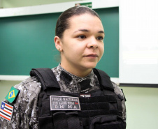 Forças de segurança envolvidos no Projeto-Piloto Em Frente Brasil ministram palestra para 130 alunos em São José dos Pinhais, na RMC