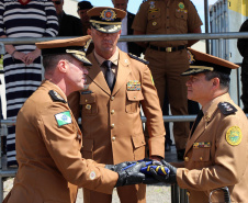  Batalhão responsável pelo policiamento da região Leste de Curitiba recebe novo Comandante durante solenidade 