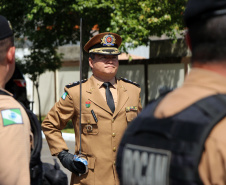  Batalhão responsável pelo policiamento da região Leste de Curitiba recebe novo Comandante durante solenidade 