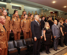  Com entrega de medalhas, o Centro de Educação Física e Desportos da PM comemora 28 anos de criação em Curitiba 