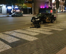  RONE simula roubo a banco no Centro de Curitiba; exercício faz parte do III Curso da unidade 