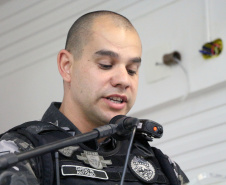 PM forma 35 policiais do Paraná e de Santa Catarina no Curso de Controle de Distúrbios Civis durante solenidade em Curitiba