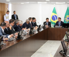 Secretário coronel Marinho participa de reunião do Consej em Brasília e de audiência com o Ministro Moro e o presidente Bolsonaro