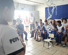 PCPR leva projeto “Amigos da Polícia” para alunos especiais de Matinhos 