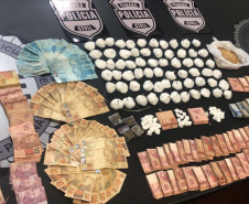  PCPR apreende porções de crack e cocaína em operação no bairro Parolin 