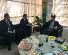 Secretário coronel Marinho participa de reunião do Consej em Brasília e de audiência com o Ministro Moro e o presidente Bolsonaro