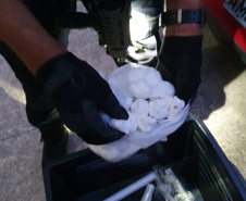  PCPR apreende porções de crack e cocaína em operação no bairro Parolin 
