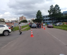 Em Fazenda Rio Grande, na RMC, PM e outros agentes de segurança desencadeiam a Operação Unindo Forças I e abordam mais de 100 pessoas