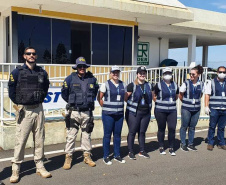  Polícia Rodoviária Estadual faz operações com unidades especializadas da PM para evitar a disseminação do coronavírus 