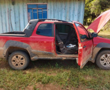 PCPR recupera defensivos agrícolas e apreende armas e veículo roubado em Irati