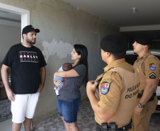 Policiais militares salvam bebê engasgado em São José dos Pinhais, na RMC