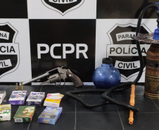  PCPR prende suspeito de roubo em tabacaria de Colombo 