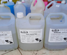 PCPR prende casal que vendia álcool em gel e outros produtos falsificados
