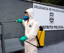 Polícia Civil realiza higienização em delegacias para assegurar a saúde de servidores e população