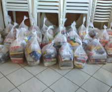 Depen de Cascavel arrecada 850 kg de alimentos não perecíveis e 50 cestas básicas para doação