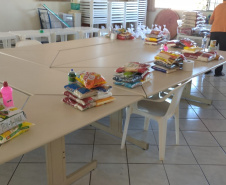 Depen de Cascavel arrecada 850 kg de alimentos não perecíveis e 50 cestas básicas para doação
