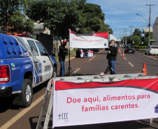 Depen de Cascavel arrecada 850 kg de alimentos não perecíveis e 50 cestas básicas para doação