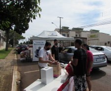 Depen de Cascavel arrecada 850 kg de alimentos não perecíveis e 50 cestas básicas para doação