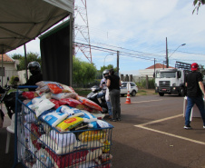 Depen de Cascavel arrecada 850 kg de alimentos não perecíveis e 50 cestas básicas para doação
